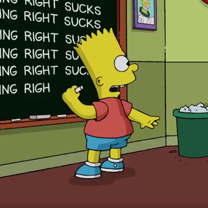 The Simpsons Being Right Sucks Update Blackboard