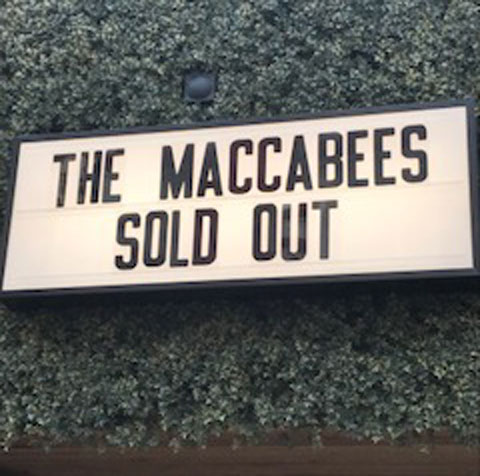 The Maccabees gig sold out sign